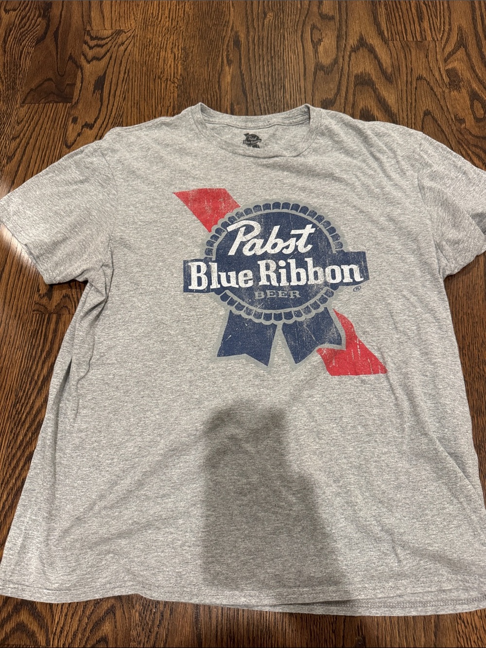 Pabst Blue Ribbon Men's Short Sleeve Graphic Tee - Heather Gray